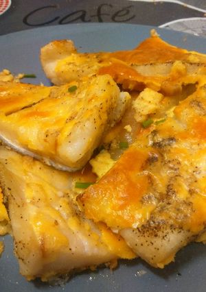 Una foto de Bacalao al horno gratinado