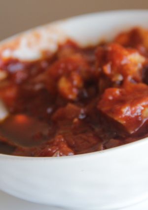 A picture of Chicken marsala filling.