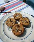 Muffin con manzana, canela y nuez