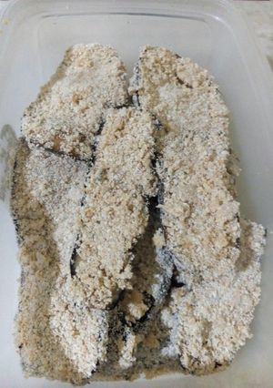 Una foto de Milanesas de berenjena