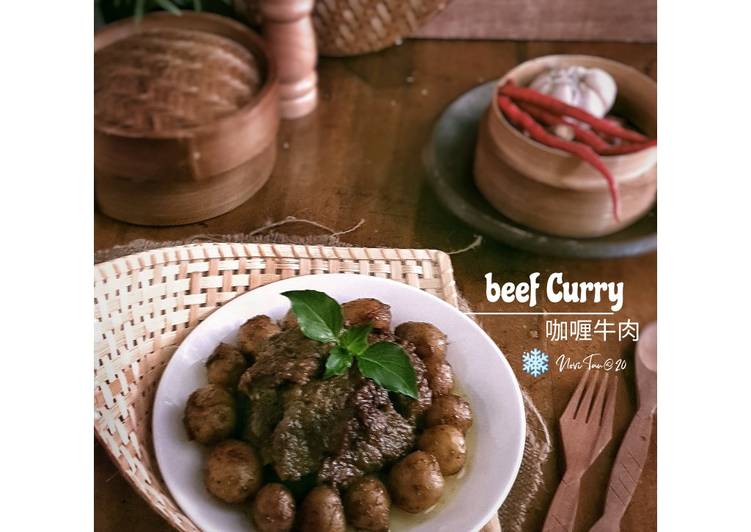 Resep 224. Rendang Sapi Hitam| 咖喱牛肉, Enak Banget