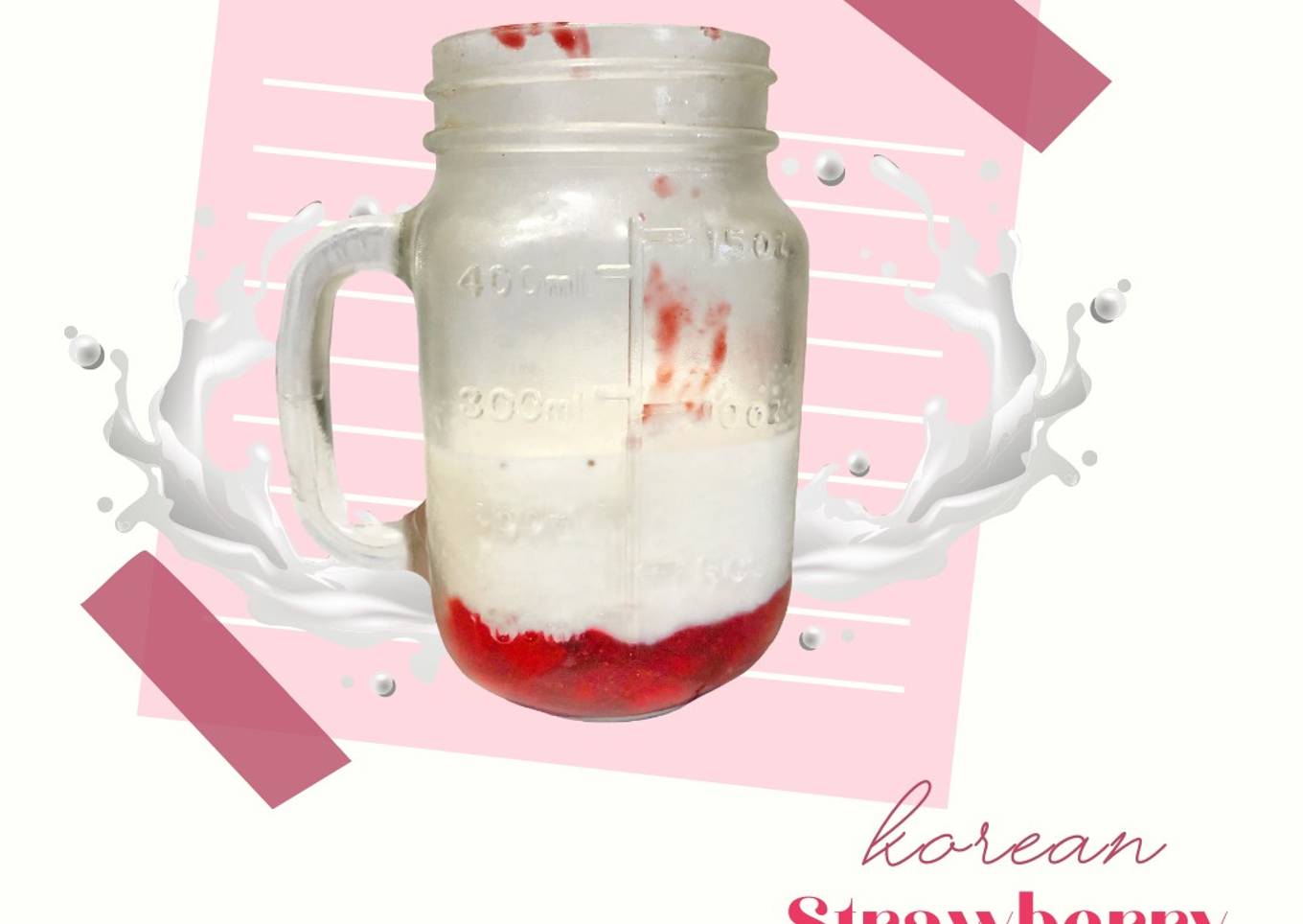 Korean strawberry milk