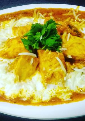A picture of Cottage cheese Butter Masala.