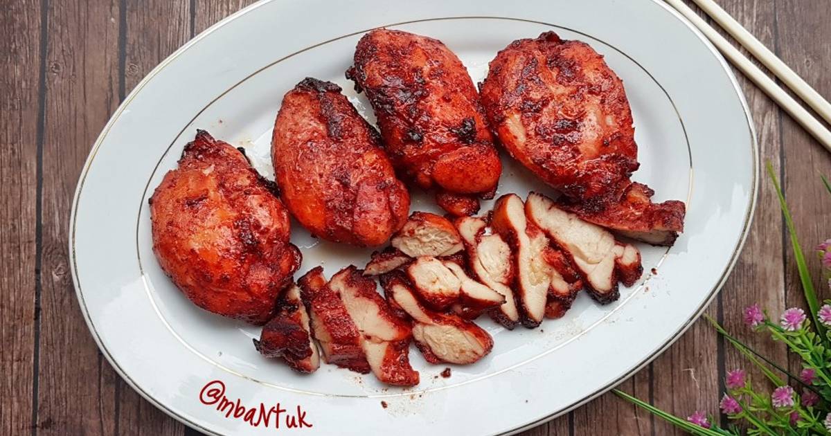 Resep Ayam Charsiu Ayam Panggang Merah Oleh Tituk Sk Cookpad