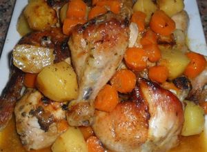 Una foto de Pollo a la Compota