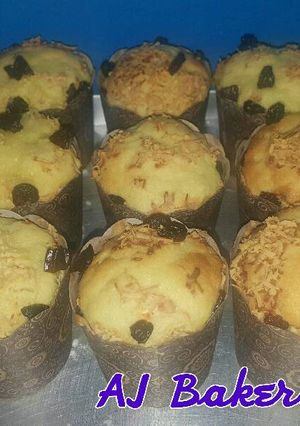 Foto resep CUP CAKE Tape singkong keju kismis