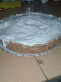 Una foto de Lemon Pie casero echó en casa y saludable