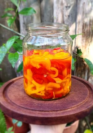Una foto de 🌟Ajíes dulces en vinagre 🌟 Sin azúcar, agridulce natural