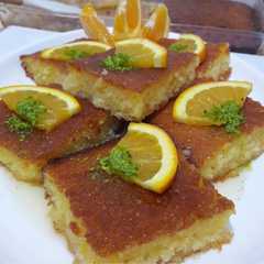 بسبوسة بالبرتقال وجوز الهند 🍊🍊🥥🥥-レシピのメイン写真
