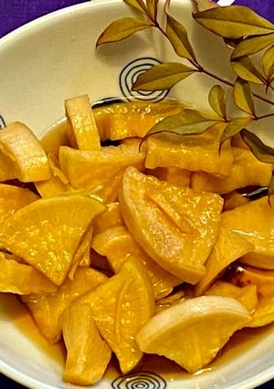 A picture of Japanese Daikon Soy Pickles.