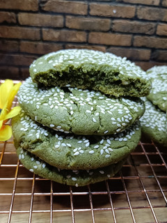 Foto resep Matcha Tahini Soft Cookies