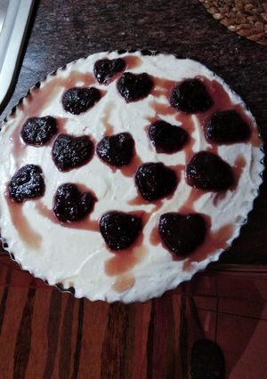 Φωτογραφία της συνταγής Cheesecake με κρέμα λεμονιού και σαντιγί