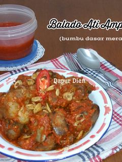 Foto resep Balado Ati Ampela (bumbu dasar merah)