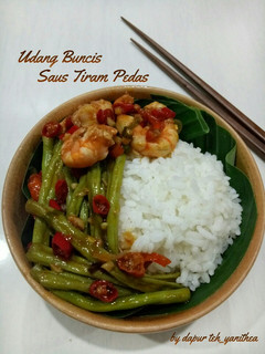 Foto resep Udang Buncis Saus Tiram Pedas
