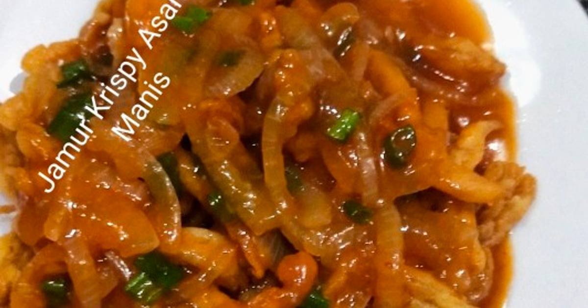 Resep Jamur Crispy Asam Manis Oleh Dapur Uma Gadis   Cookpad