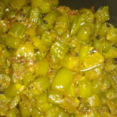 A picture of Beans onion fry.