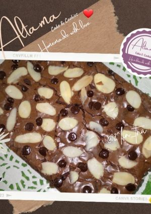 Foto resep Fudgy brownies - takaran sendok 🥄🍪🍫😍