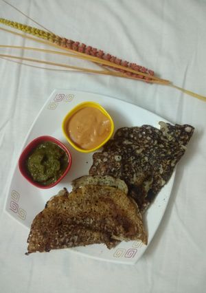 A picture of Lobia Black Eyed Beans Dosa.