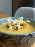 🌽 Velouté de maïs topping pop corn salé