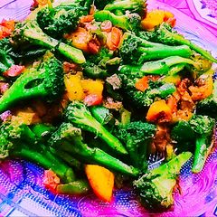 A picture of Broccoli's mixed sabzi.