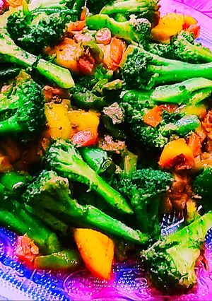 A picture of Broccoli's mixed sabzi.