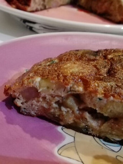 Una foto de Tortilla de berenjena