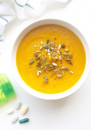 Foto di Vellutata di zucca aromatizzata allo zafferano