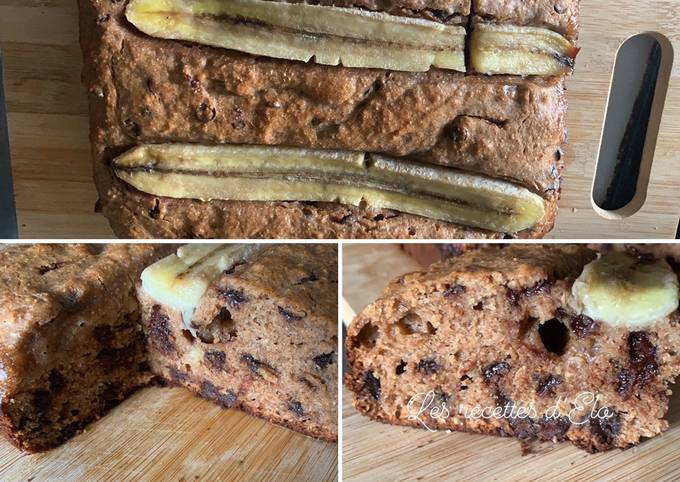 Comment faire Préparer Délicieuse Banana bread aux pépites de chocolat
au cake Factory ou four