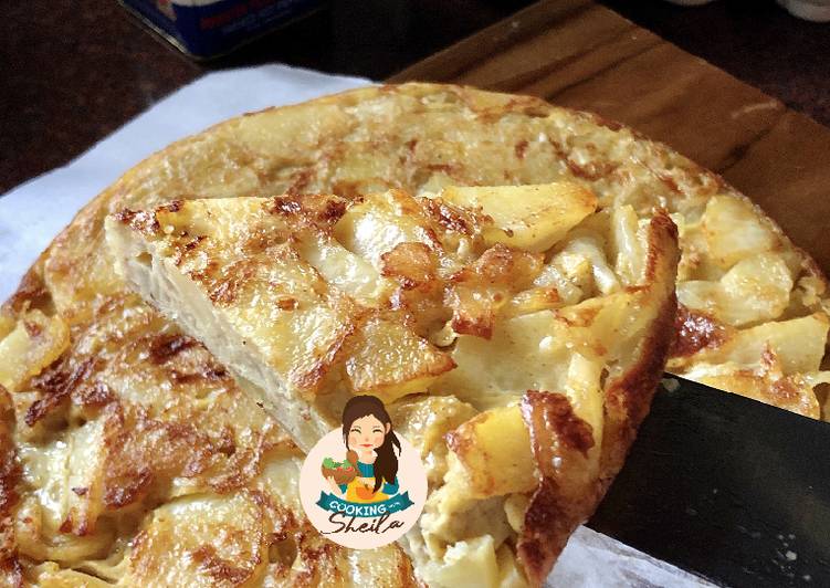 Resep Spanish Omelette (Breakfast lezat dengan hanya 3 Bahan) Anti Gagal