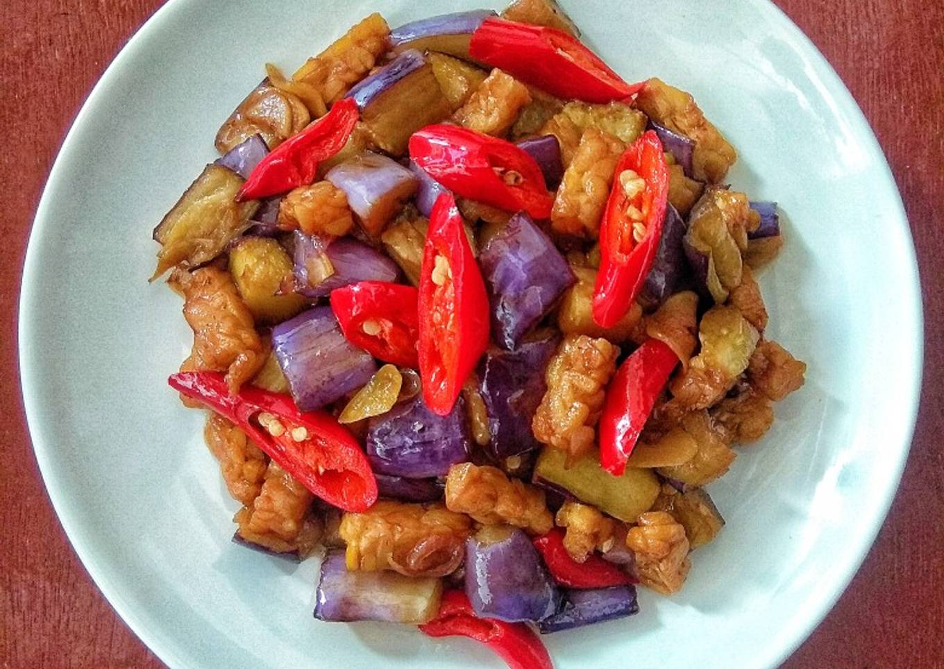Tumis Tempe Terong