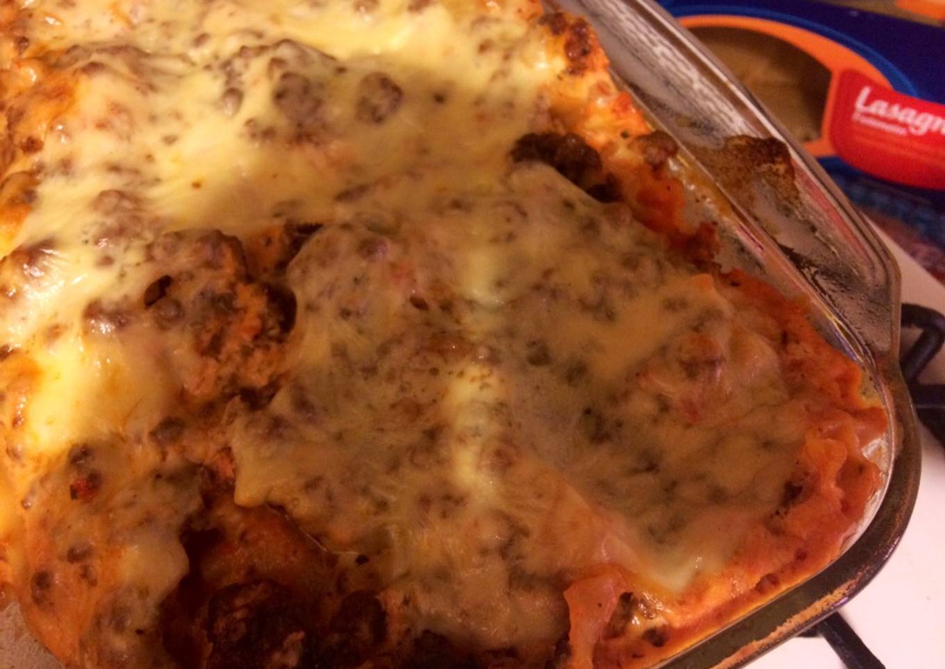 Lasagne a la boloñesa