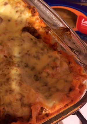 Una foto de Lasagne a la boloñesa