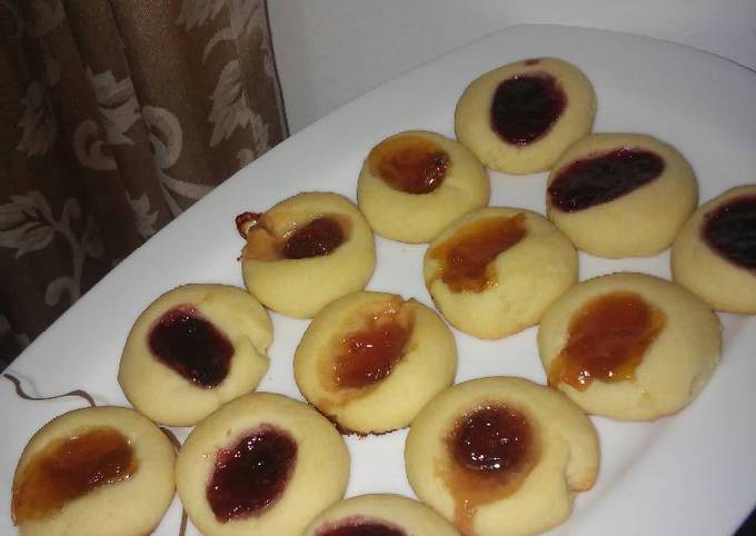 Recipe of Favorite Jam Thumbprint cookies