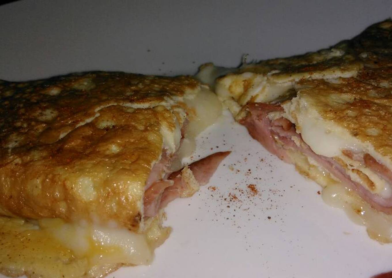 KETO: Omelette de Jamón y mozzarella (cetogénico)