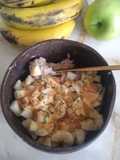 Porridge de banana y zucchini (vegano)