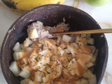 Porridge de banana y zucchini (vegano)