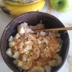 Una foto de Porridge de banana y zucchini (vegano)