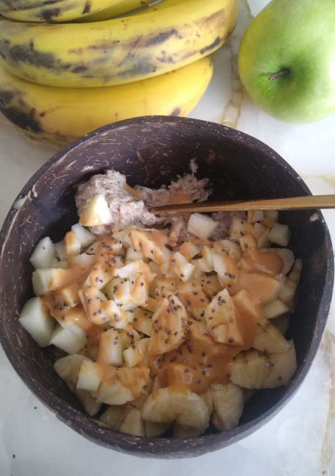 Una foto de Porridge de banana y zucchini (vegano)