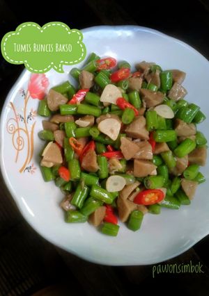 Foto resep Tumis Buncis Bakso