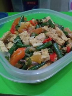 Foto resep Tumis tempe kacang panjang
