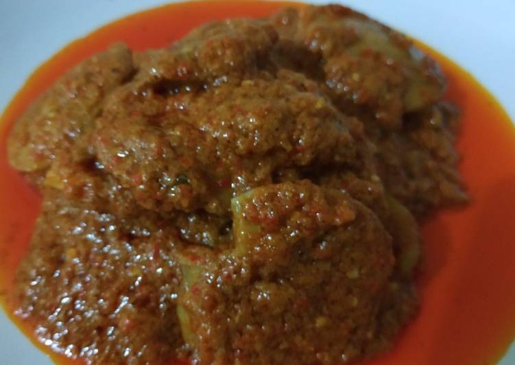 Rendang jengkol ala mama ghaisan