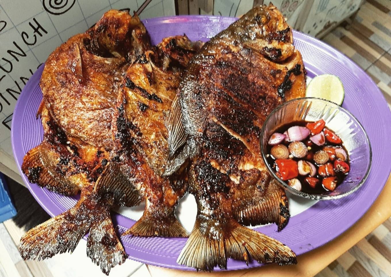 Ikan bawal bakar