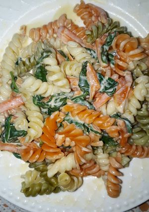 Spenótos tészta recept fotója