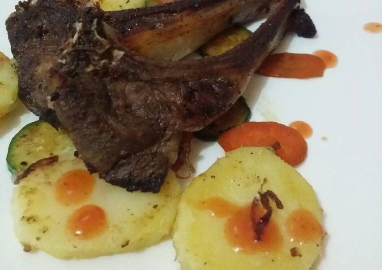 Recipe of Favorite Pan fried Goat ribs