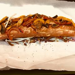 A picture of Salmon in Foil.