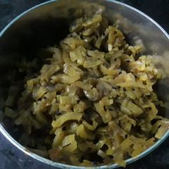 A picture of Banana stem fry.