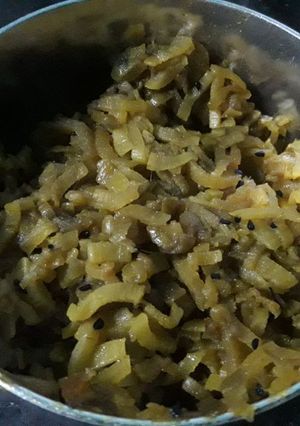 A picture of Banana stem fry.