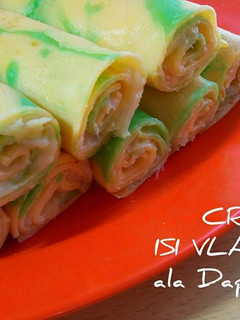 Foto resep Crepes Isi Vla Durian