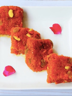 A picture of Carrot Burfi.