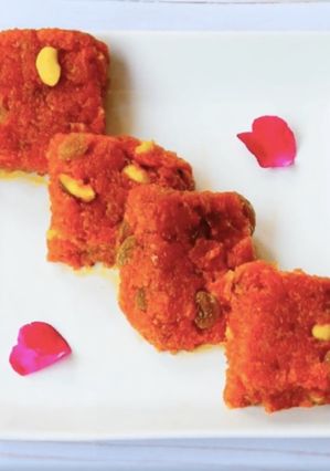 A picture of Carrot Burfi.